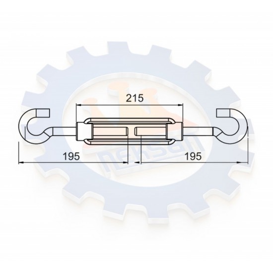 Vidalı Gerdirme 5/8 Büyük (M16)