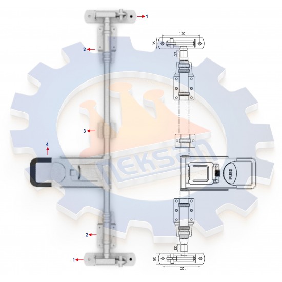 Dıştan Kilit Komple Set Dıştan Kilit Komple Set