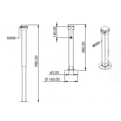 Römork Krikosu Üsttren Çevirmeli Düz